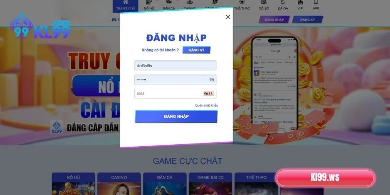 Kinh nghiệm đăng nhập KL99 an toàn