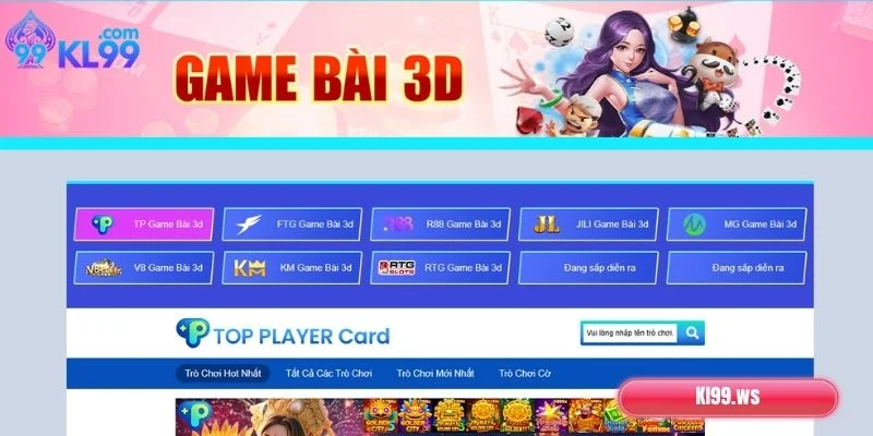 Tổng hợp sảnh game bài uy tín hợp tác cùng KL99