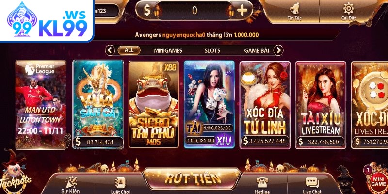 Trải nghiệm kho trò chơi cực đa dạng